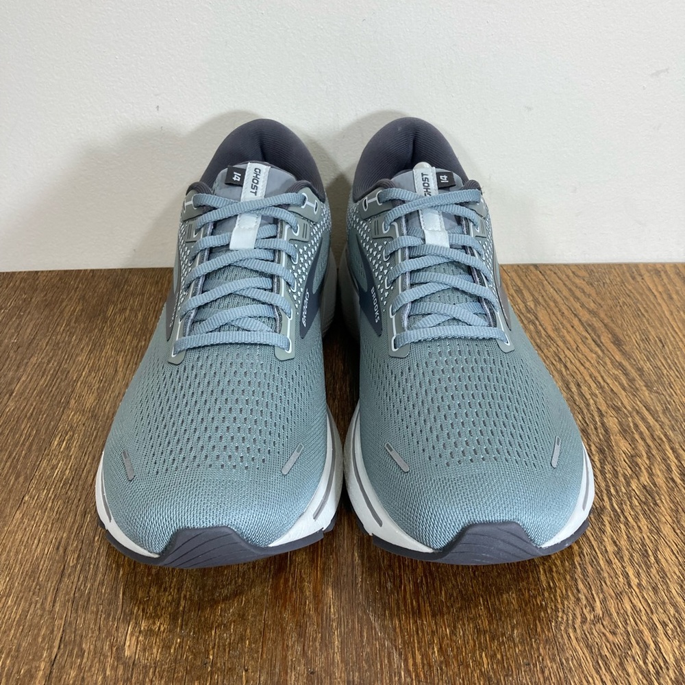 Brooks Ghost 14 Road Running Shoe Mens Size 12.5B (Narrow) Grey/Alloy/Oyster - Picture 3 of 12